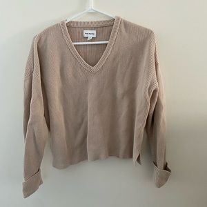 Organic Cotton V-Neck Sweater